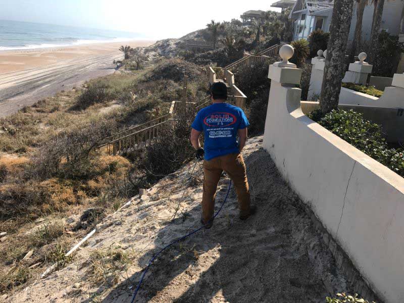 Concrete Slab Foundation Repair in East Lake, FL