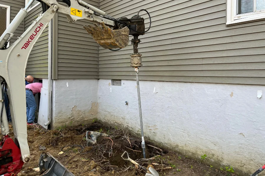 helical pier installation city state